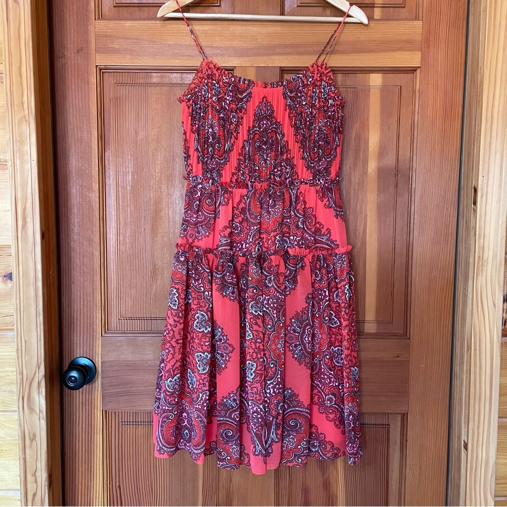 Banana Republic Tiered Paisley Dress